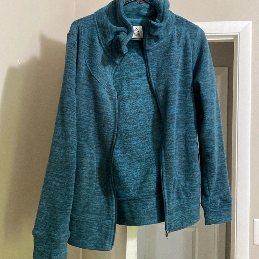 Greenish blue light jacket